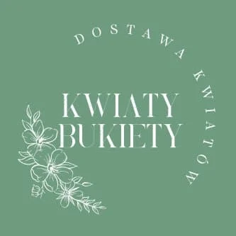 Baner promocyjny – Kwiaty-Bukiety, logo i hasło Dostawa Kwiatów"