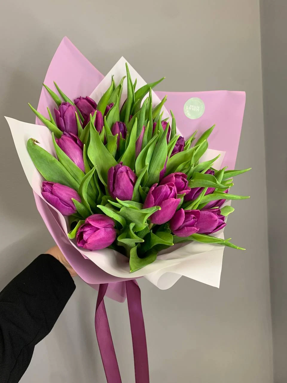 Bukiet fioletowych tulipanów z dostawą niska cena Pruszków