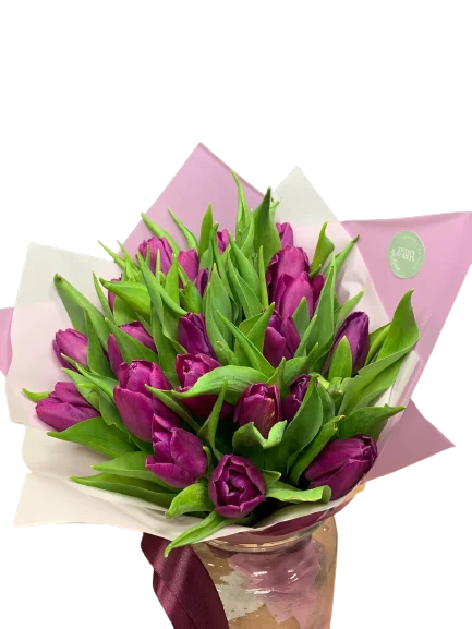 Bukiet fioletowych tulipanów z dostawą niska cena Otrębusy