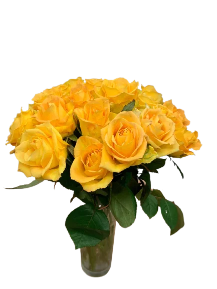 Bukiet żółtych róż w klasycznym stylu