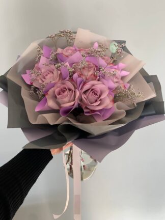 Bukiet dla żony różowe róze z dostawą niska cena