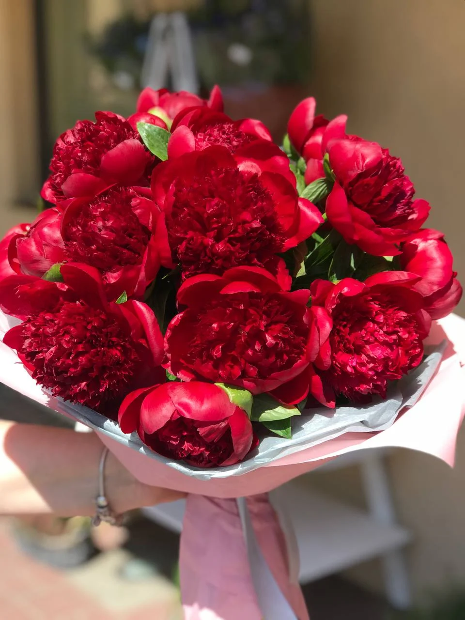 Bukiet z piwonii dla kochanej