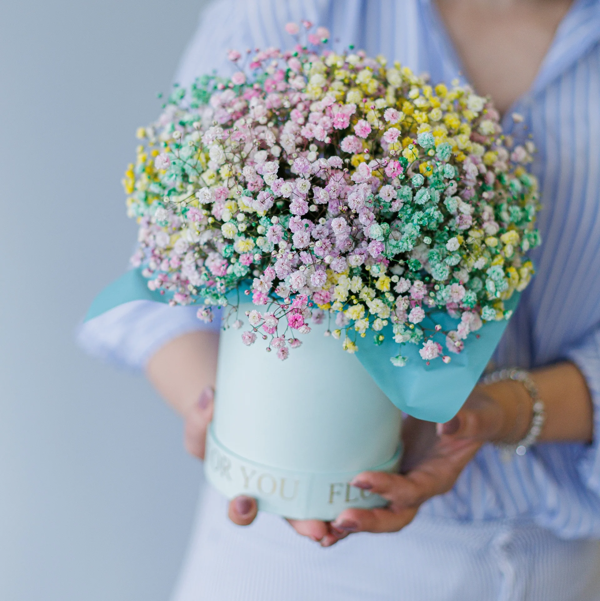 Kolorowa gipsówka w pudełku Warszawa