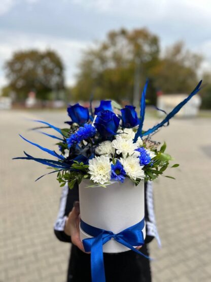 róża niebieska w pudełku Pruszków