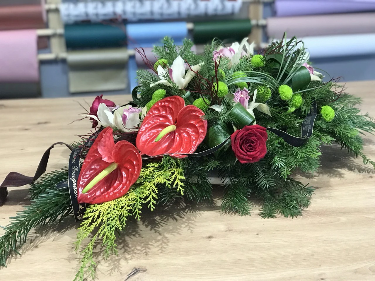 Wiązanka na cmentarz z kwiató żywych Warszawa