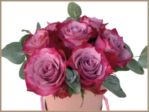 Delikatna kompozycja z różowych róż