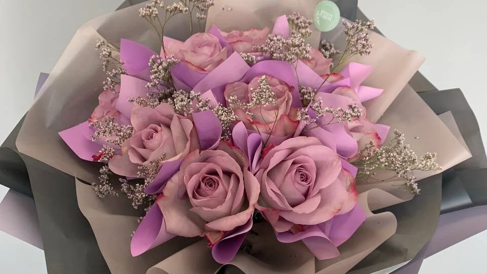 Bukiet dla żony różowe róze