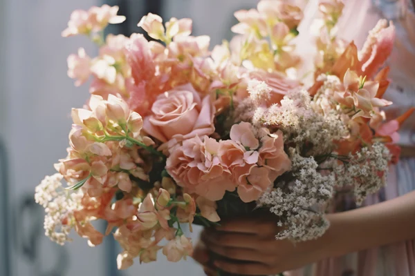 Bukiet w różowych tonach