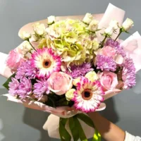 Różowe Marzenia – mieszany bukiet z różami