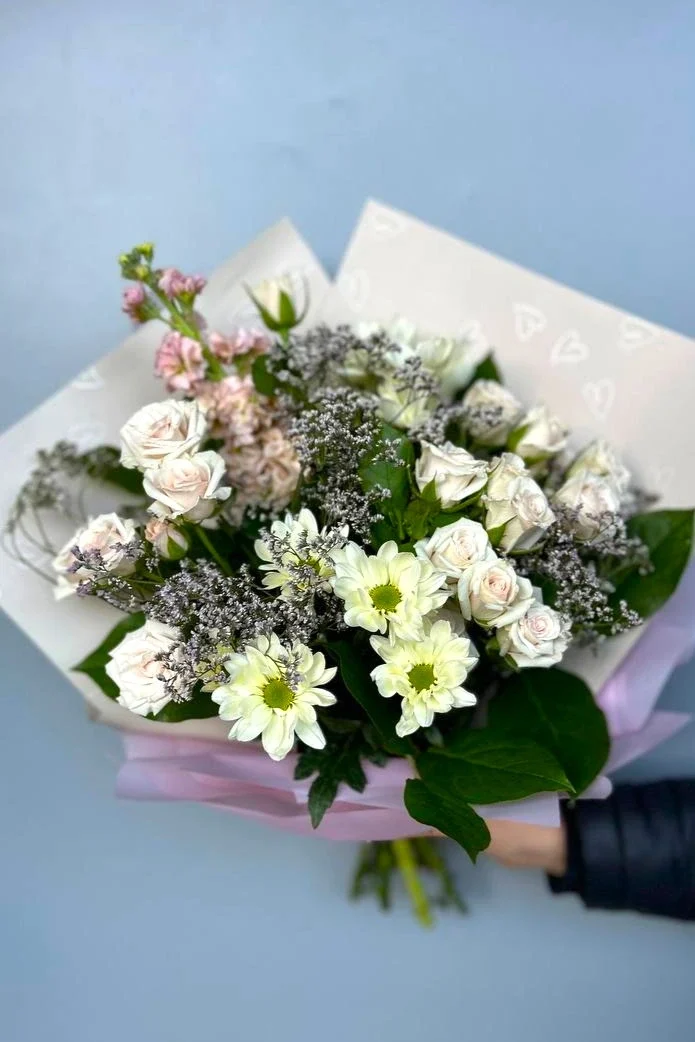 Subtelny czar – bukiet w jasnoróżowych barwach